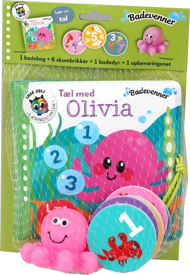 Badevenner - Tæl Med Olivia - Bog