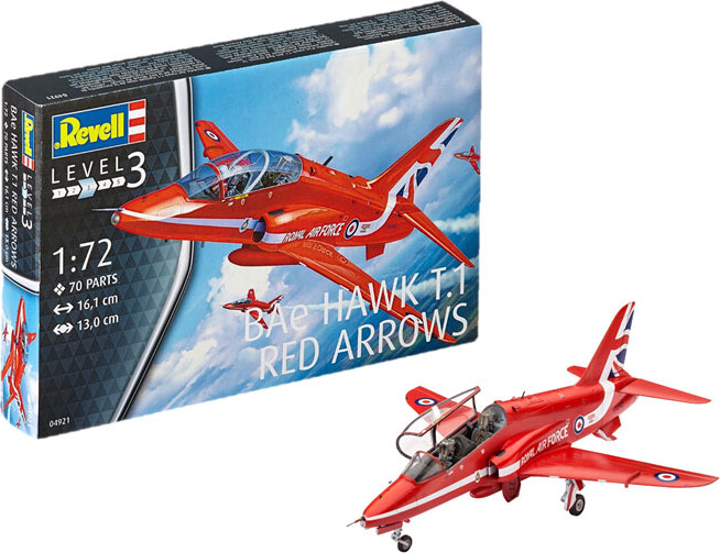 Revell - Bae Hawk T.1 Red Arrows Modelfly - 1:72 - Level 3 - 04921