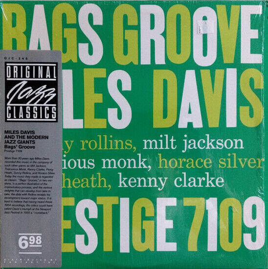Miles Davis - Bags' Groove - Vinyl Lp