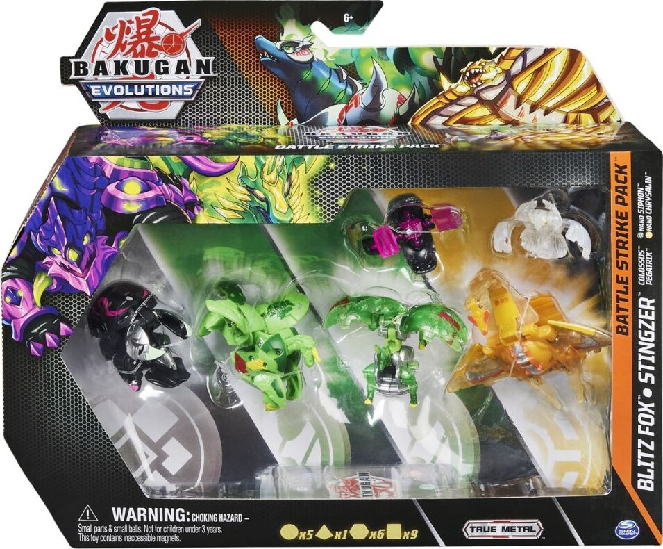 Bakugan Figurer - Evolutions - Battle Strike Pack - Blitz Fox & Stingzer