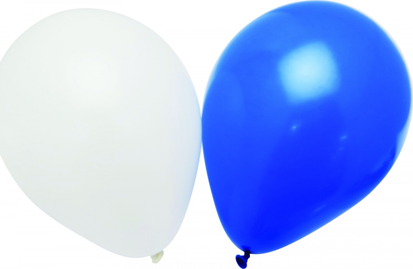 Ballon - Blå Og Hvid - 12 Stk 23 Cm - Scanseason