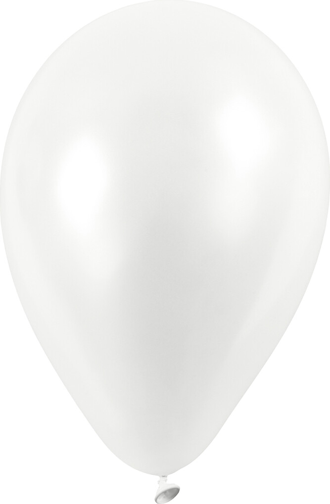 Billede af Hvide Balloner - 10 Stk.