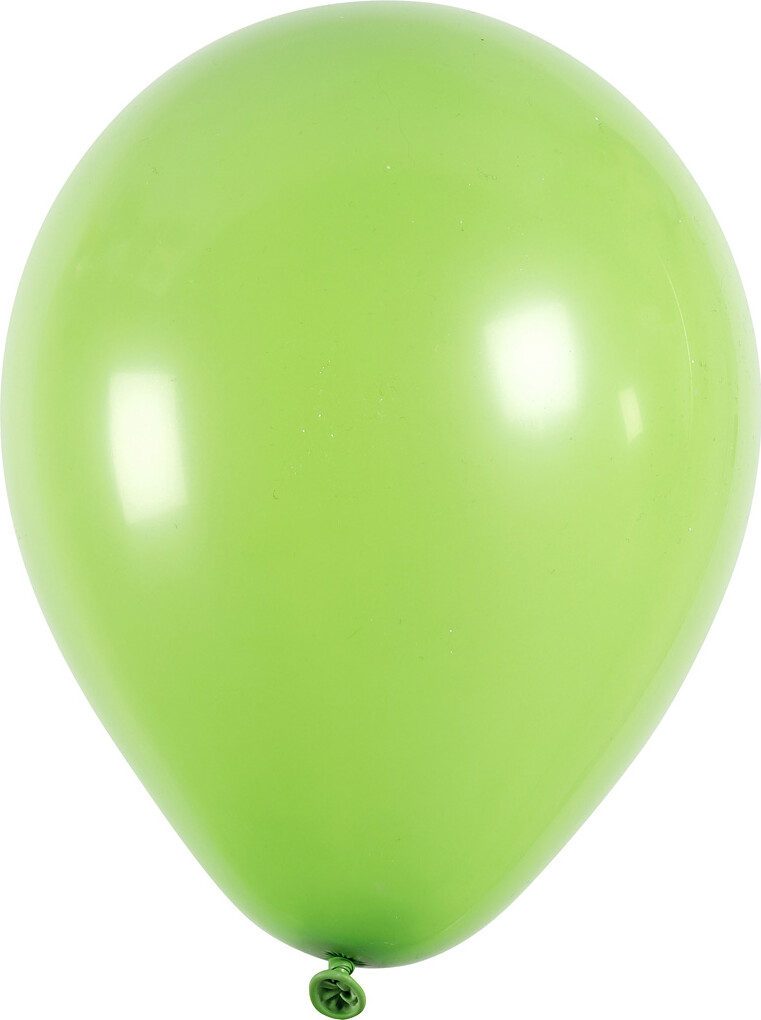 Grønne Balloner - Runde - 10 Stk