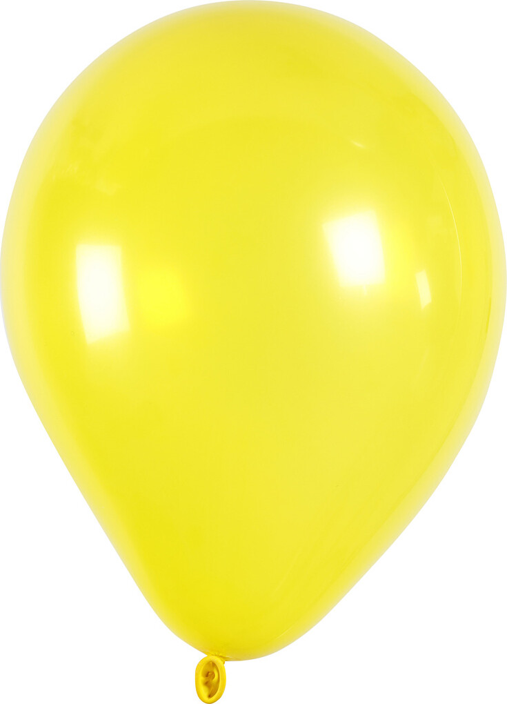 Gule Balloner - Runde - 10 Stk