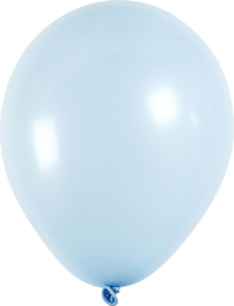 Billede af Lyseblå Balloner - Runde - 10 Stk