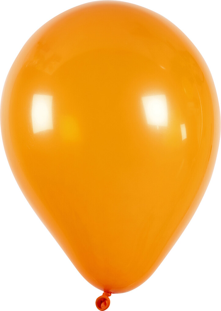 Orange Balloner - Runde - 10 Stk