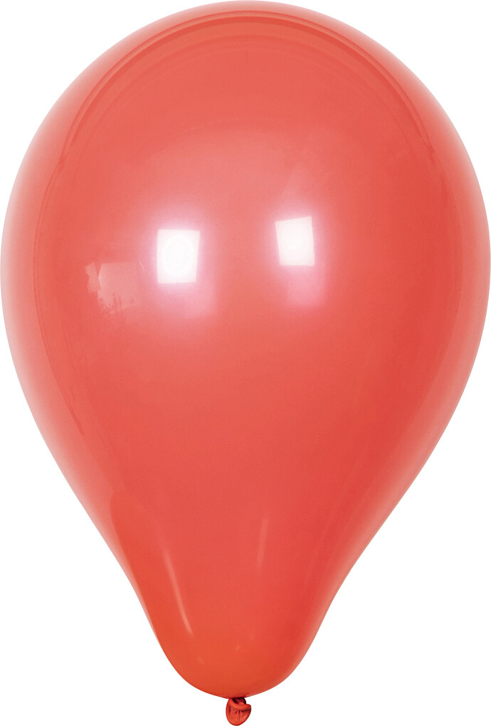 Røde Balloner - Runde - 10 Stk