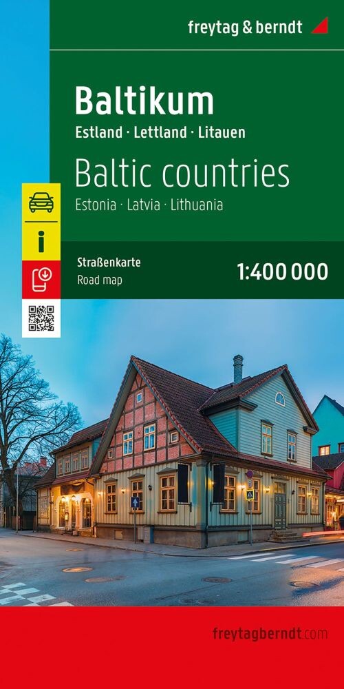 Freytag & Berndt - Baltic Countries - Estonia, Latvia & Lithuania Road Map - English book