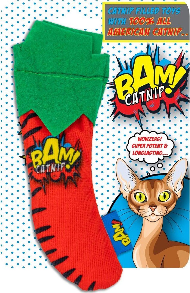 Bam! Catnip - Kattelegetøj Med Katteurt - Chili - 16 Cm
