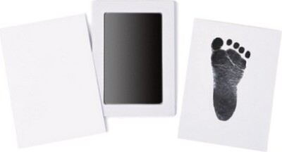 Bambam - Blæk Fod/håndaftrykssæt - White