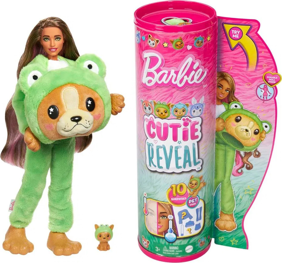 Barbie Cutie Reveal Kostume Cuties Dukke Grøn