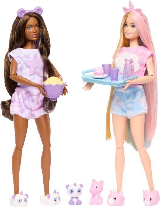 Barbie - Cutie Reveal Slumber Party Gavesæt