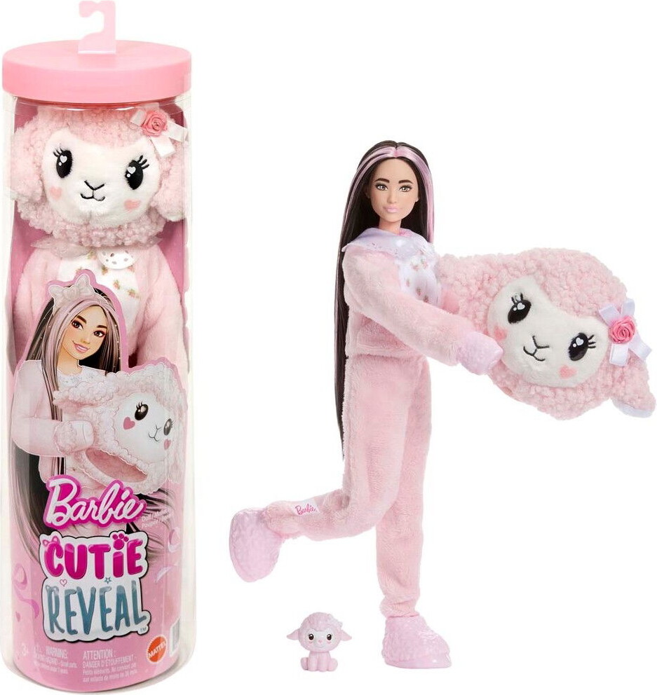 Barbie Jjp66 - Cutie Reveal Lamb Dukke - Sweet Bows - Mattel