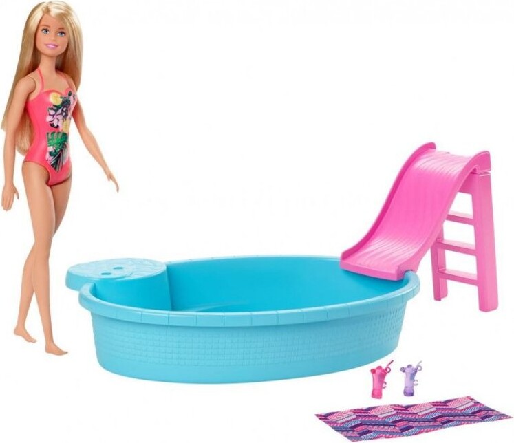 Billede af Barbie Pool Og Dukke Legesæt