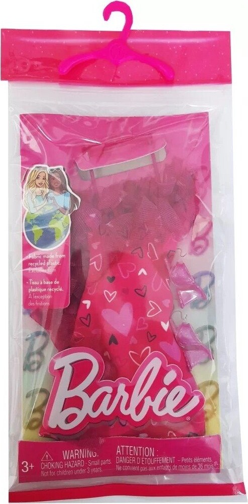 Barbie - Fashion And Accessories Complete Look Red Hearts (hrh36)