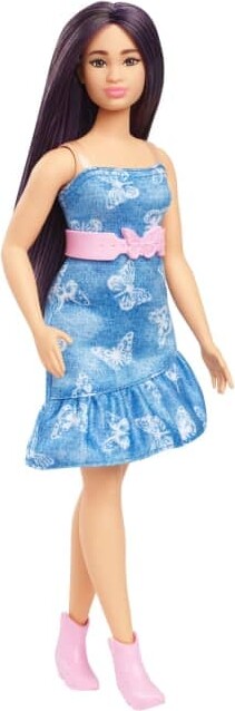 Barbie dukke - sommerkjole med sommerfugle, fra 3 år
