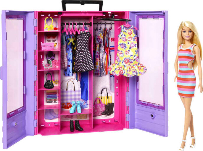 Barbie - Fashionista - Ultimate Closet - Dukke Og Tøjskab Legesæt