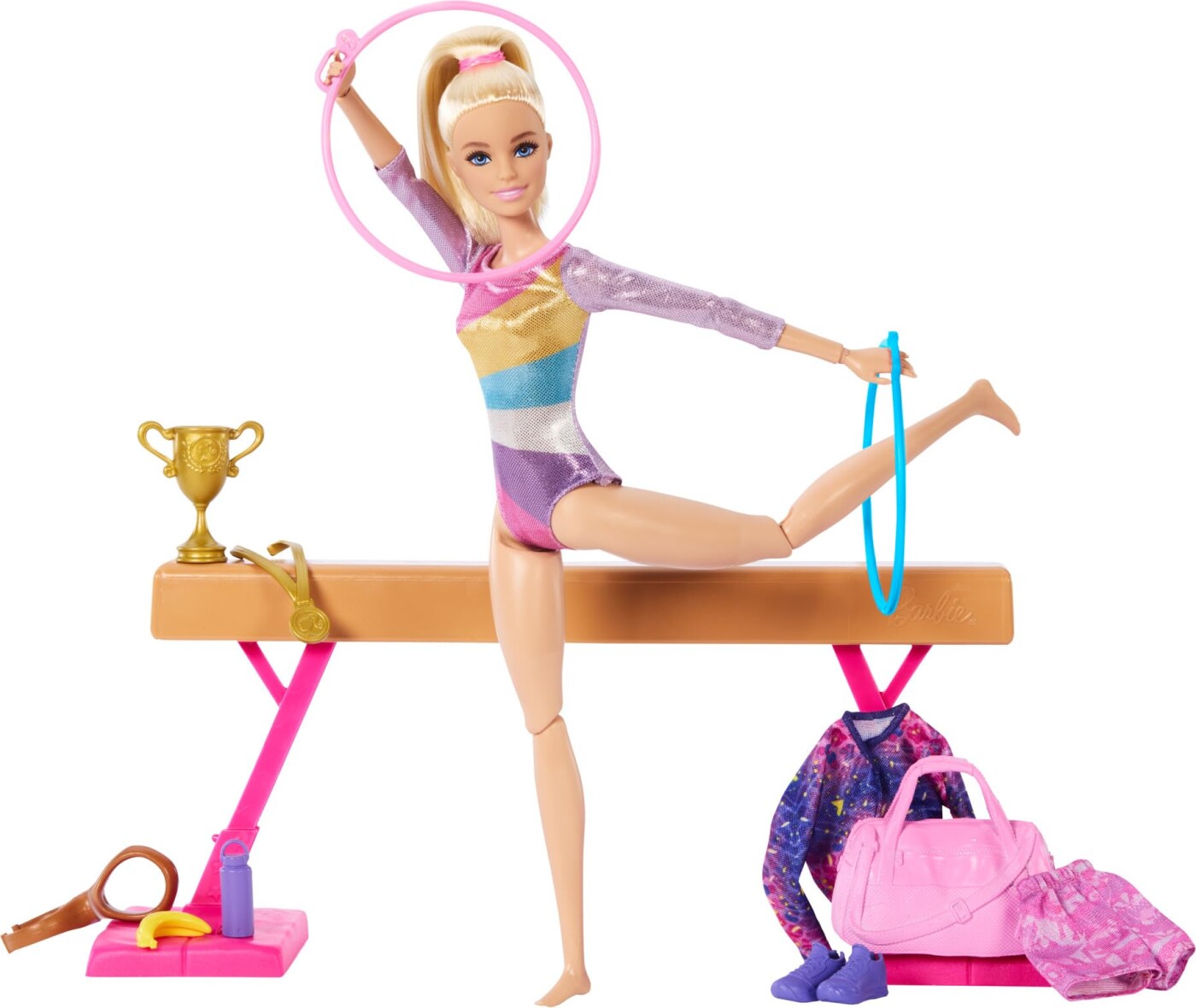 Barbie - You Can Be Anything Gymnast Legesæt Med Dukke