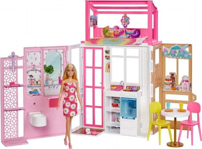 Billede af Barbie - Hus Med Dukke Og Tilbehør