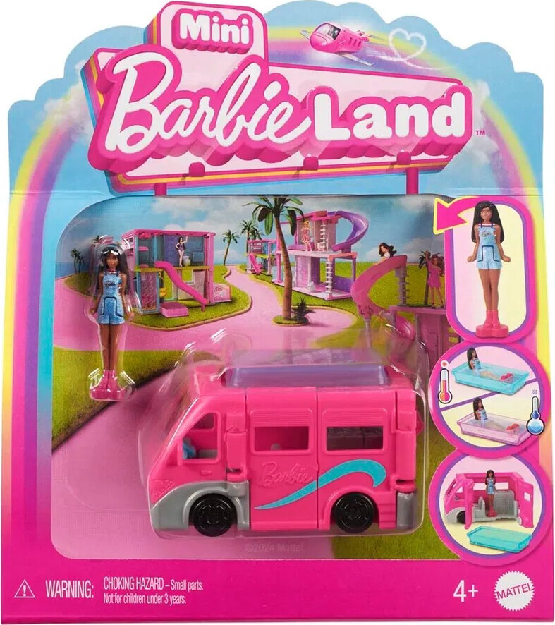 Barbie - Mini Barbieland Dreamcamper Og Dukke - Mattel Hyf39