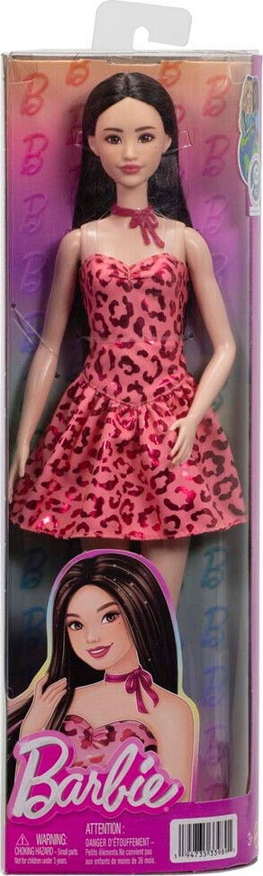 Barbie Jjn59 - Fashionistas Dukke - Lyserød Leopard Brunette - Mattel