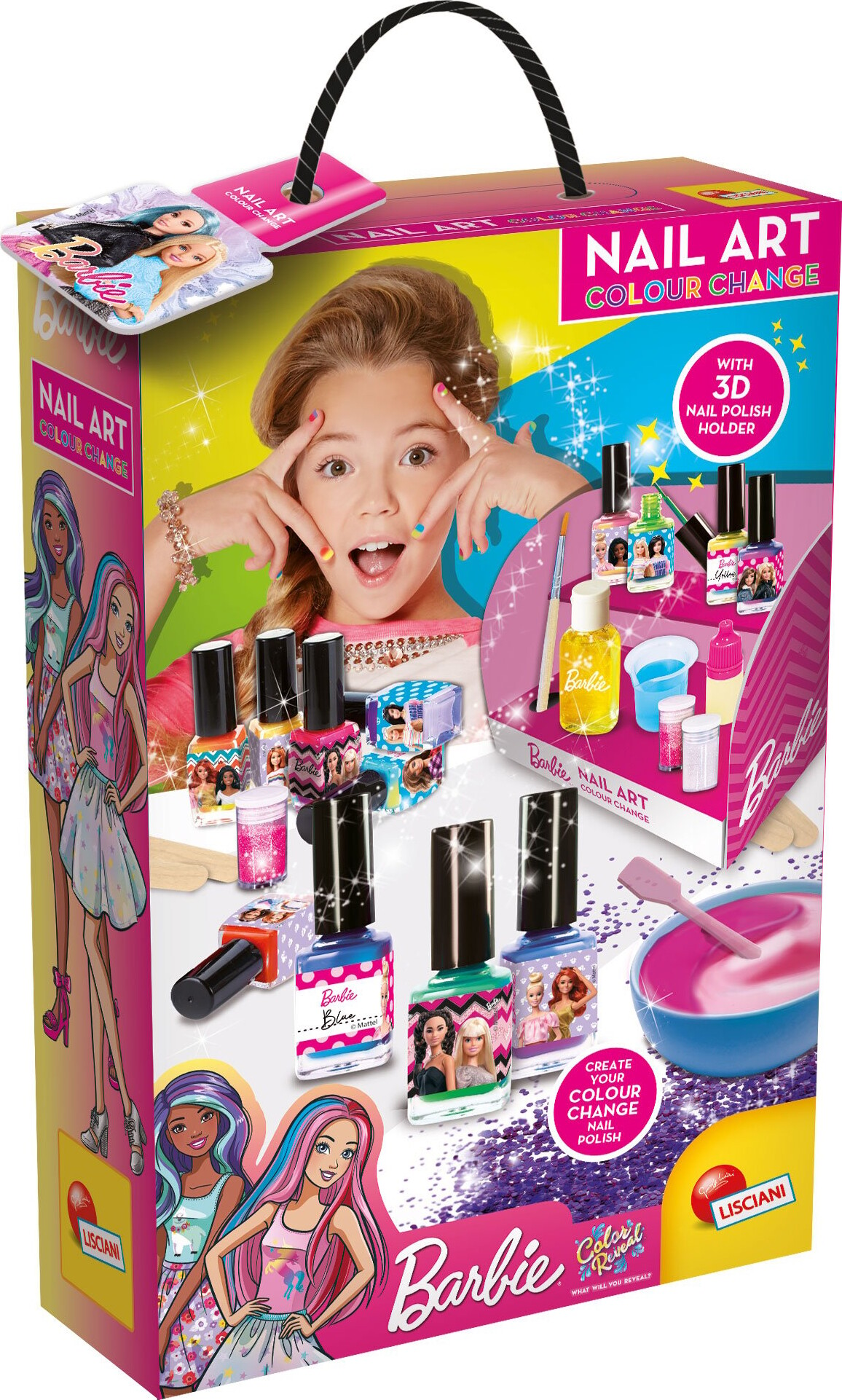 Barbie - Nail Art Colour Change - Neglelak Sæt Til Børn