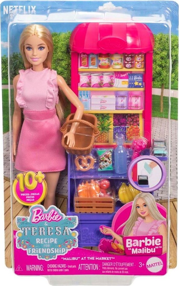 Barbie and Teresa Recipe for Friendship Malibu at the Market Doll and Playset