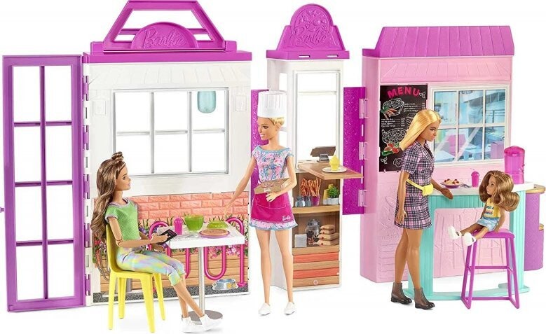 Barbie - Restaurant Sæt Med Dukke