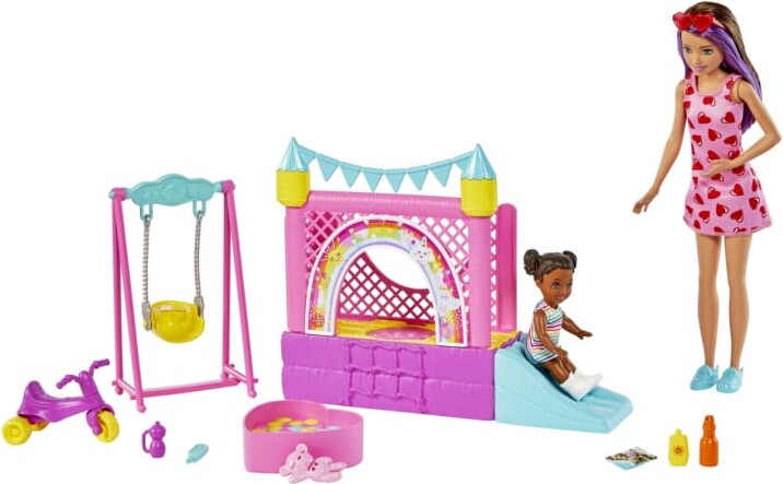 Billede af Barbie - Skipper Babysitter Legeplads - Legesæt Med 2 Dukker