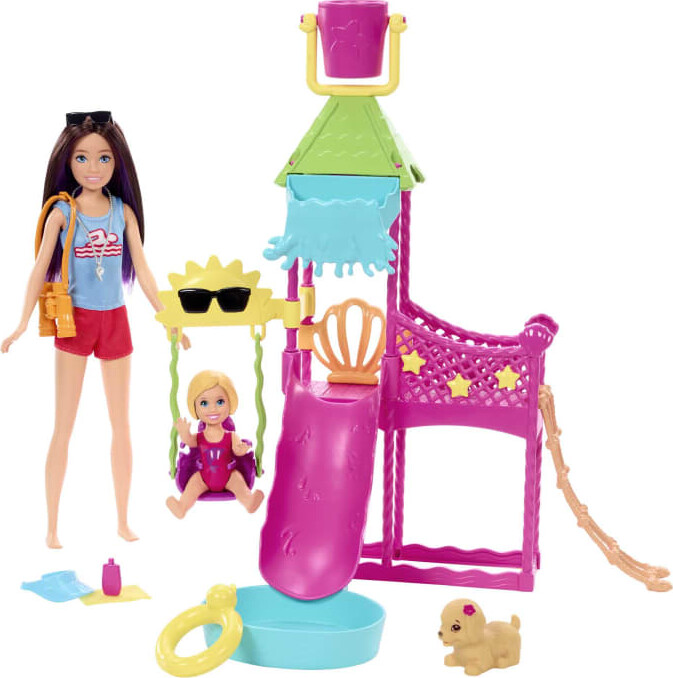 Barbie Skipper Dukke Første Job Vandland 5 Dele Fra Mattel