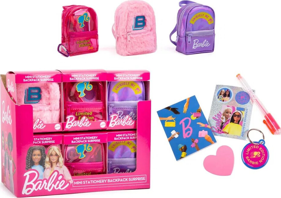 Barbie - Mini Stationery Backpack Surprise - Assorteret - Mattel
