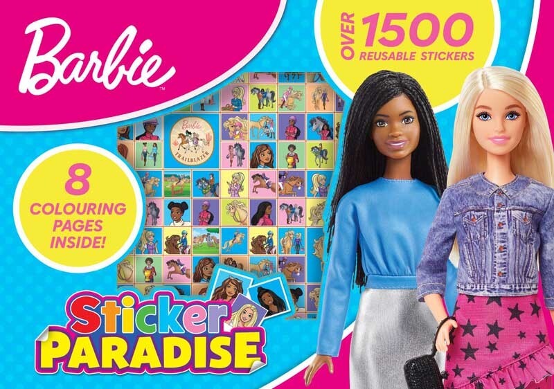 Barbie - Sticker Paradise - 1.500 Stickers Og 8 Farvelægningssider