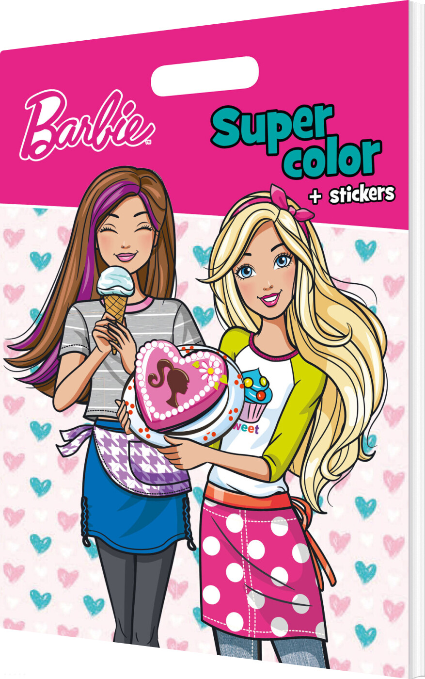 6: Barbie - Super Color + Stickers Carry Along - Barbie - Bog