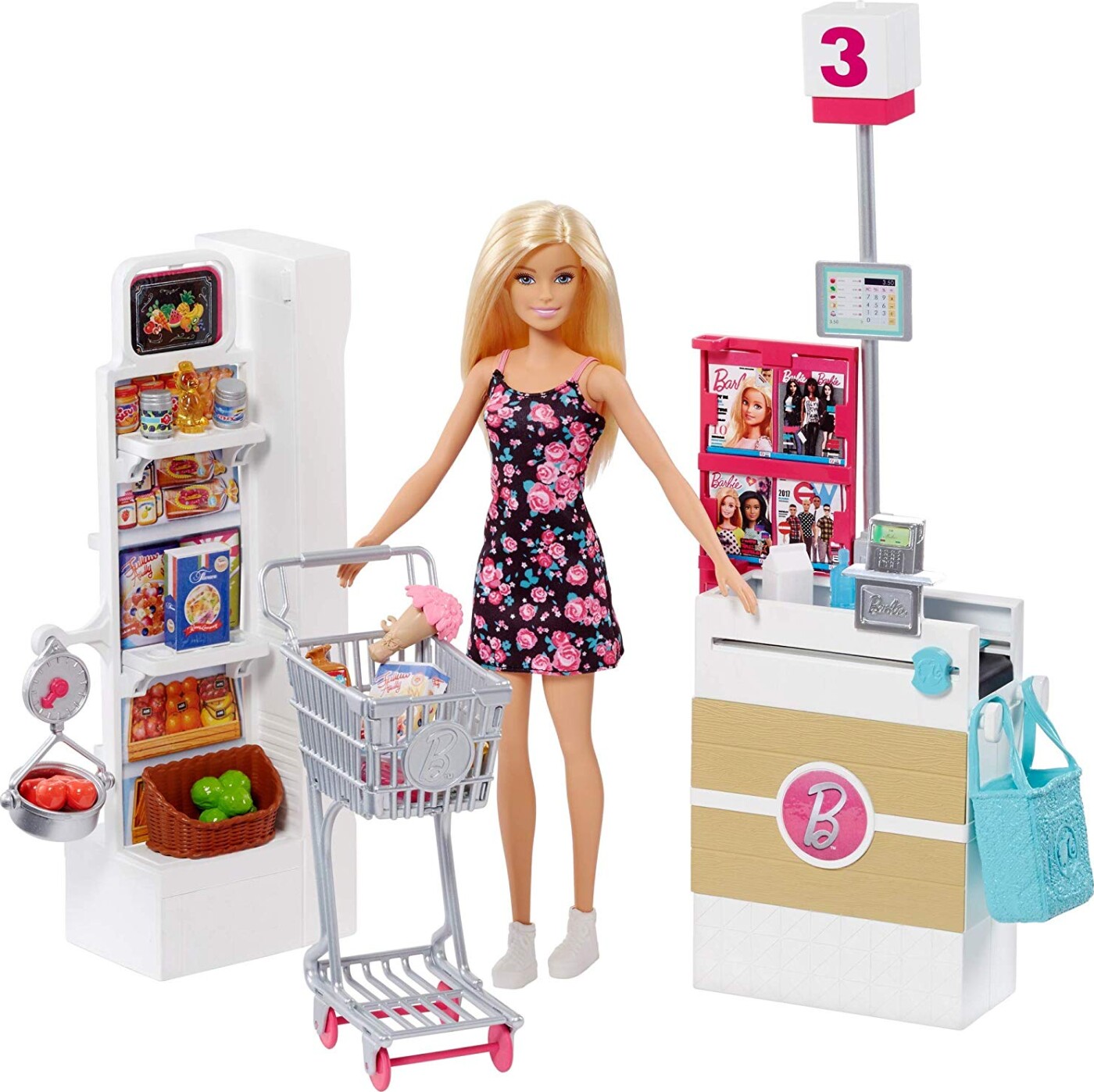 Se Barbie Supermarked Sæt Med Dukke hos Gucca.dk