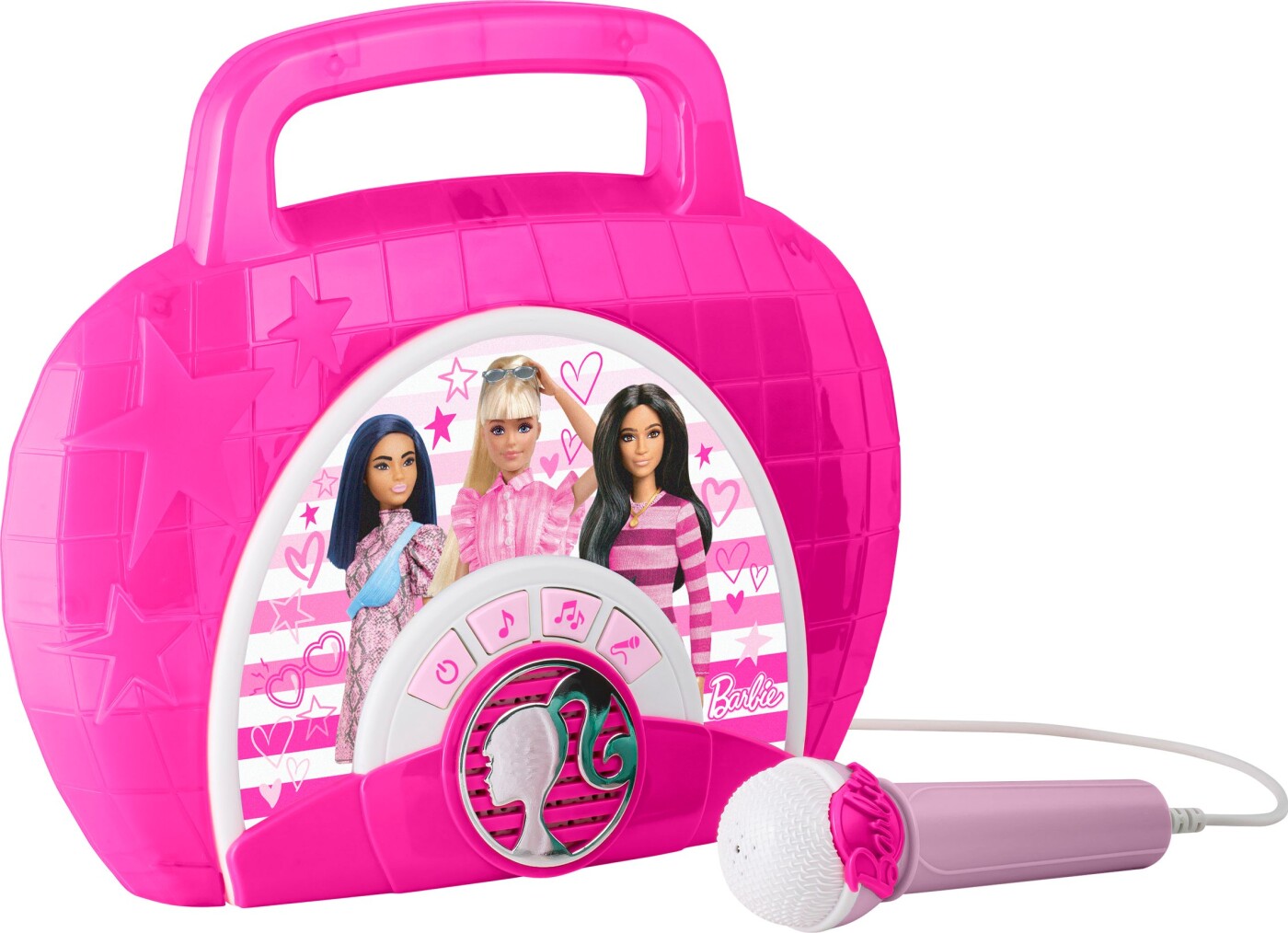 Barbie - Boombox Med Mikrofon - Karaoke Maskine Til Børn