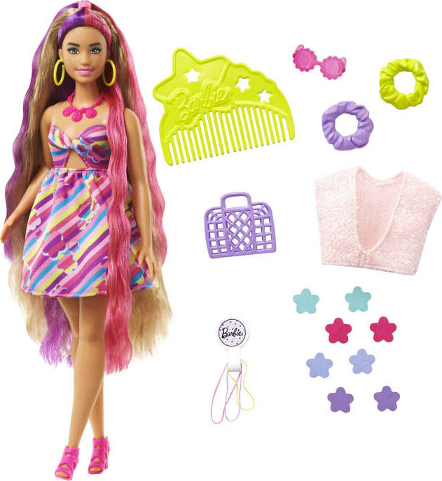 Billede af Barbie - Totally Hair - Dukke Med Blomstertema