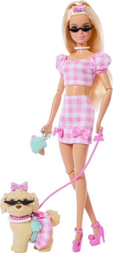 Mattel Barbie Twinning Looks Blonde Bows - Dukke og Hund Mattel Barbie Twinning Looks Blonde Bows - Dukke og Hund