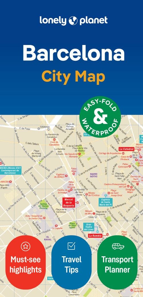 Barcelona City Map - Lonely Planet - English book