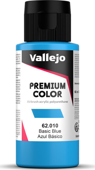 Vallejo - Premium Airbrush Maling - Basic Blue 60 Ml