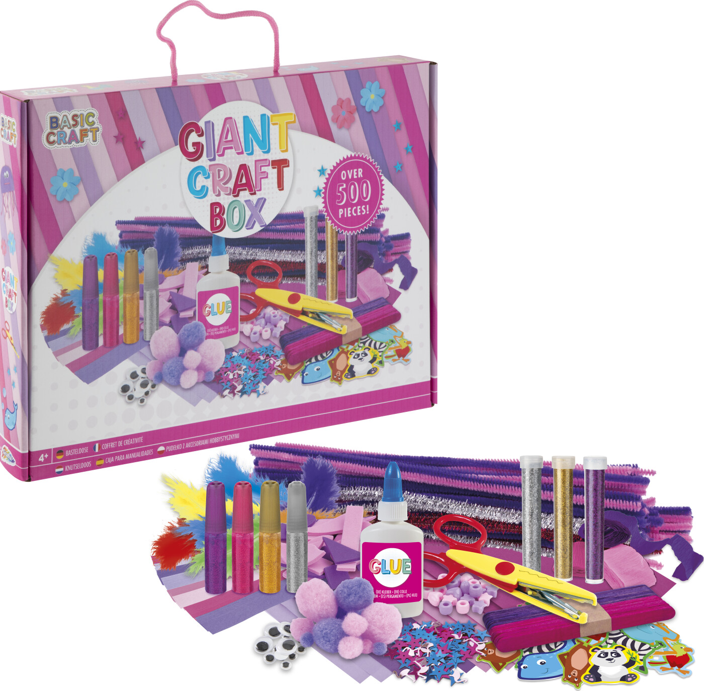 Basic Craft - Stor Hobby Boks - Pink