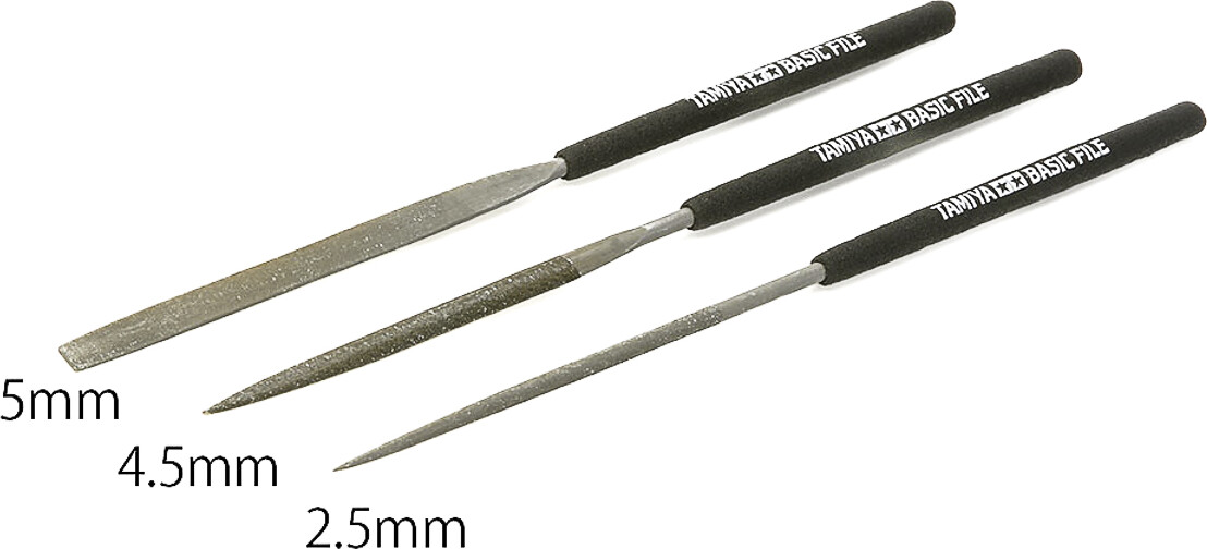 Tamiya - Basic File Set - Smooth Double Cut - 3 Stk - 74104
