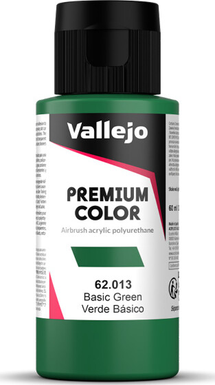 Vallejo - Premium Airbrush Maling - Basic Green 60 Ml