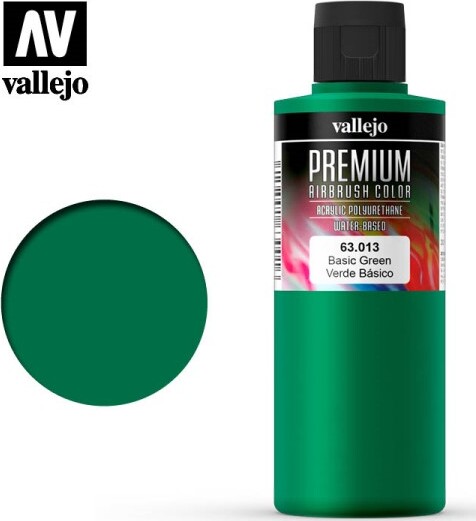 Vallejo - Premium Airbrush Maling - Basic Green 200 Ml