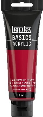 Liquitex - Basics Acrylic - Akrylmaling - Alizarin Crimson Rød 118 Ml