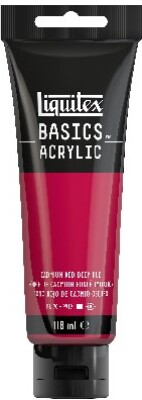 Liquitex - Basics Acrylic - Akrylmaling - Cadmium Rød Dyb 118 Ml