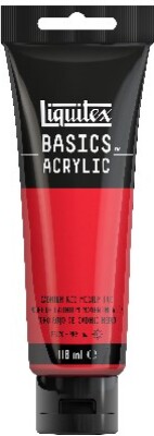 Liquitex - Basics Acrylic - Akrylmaling - Cadmium Rød Medium 118 Ml
