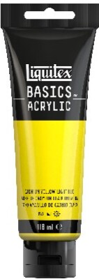 Liquitex - Basics Acrylic - Akrylmaling - Cadmium Yellow Light Hue 118 Ml