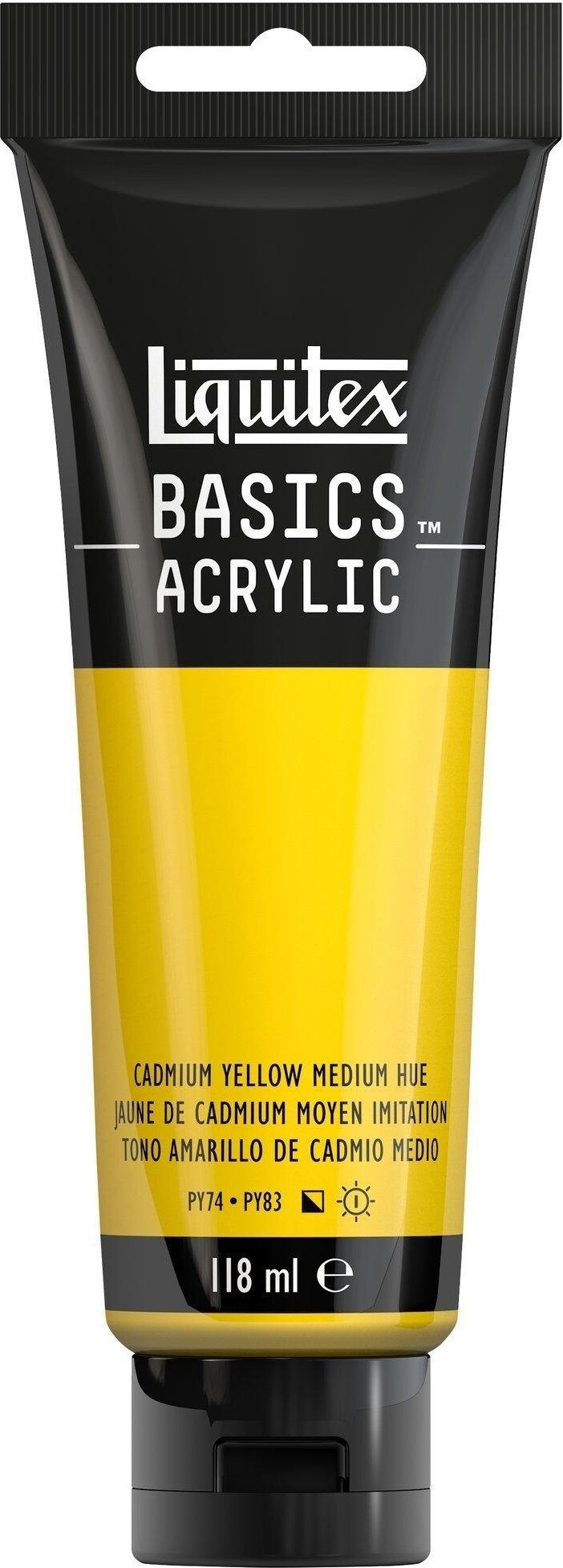 Liquitex - Basics Acrylic - Akrylmaling - Cadmium Gul Medium 118 Ml