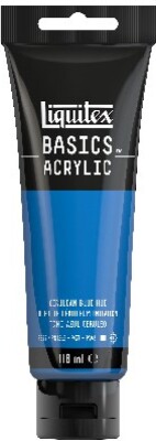 Billede af Liquitex - Basics Acrylic - Akrylmaling - Cerulean Blå 118 Ml