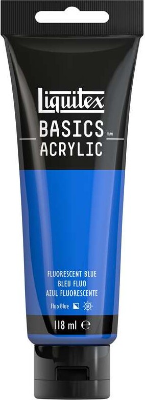 Liquitex - Basics Acrylic - Akrylmaling - Fluorescerende Blå 118 Ml
